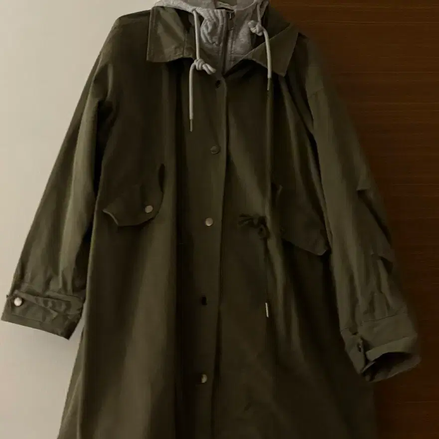후드 야상 카키 야상