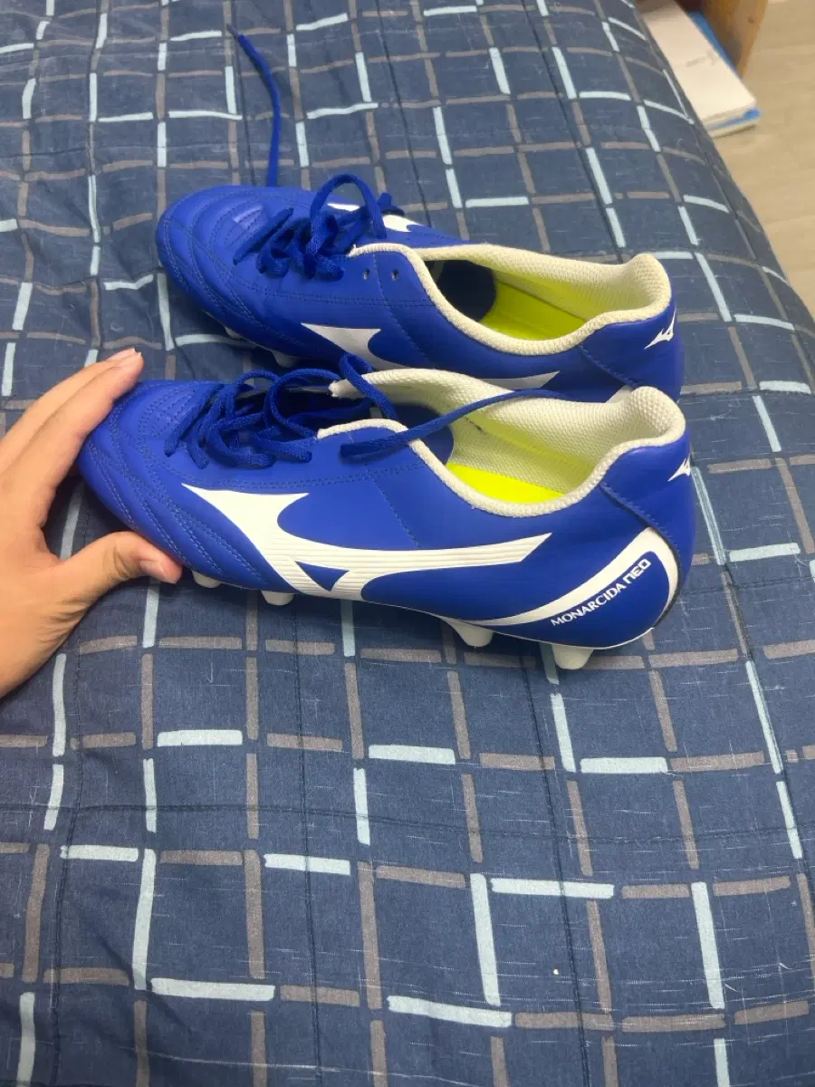 미즈노 모나르시다 네오 축구화 블루