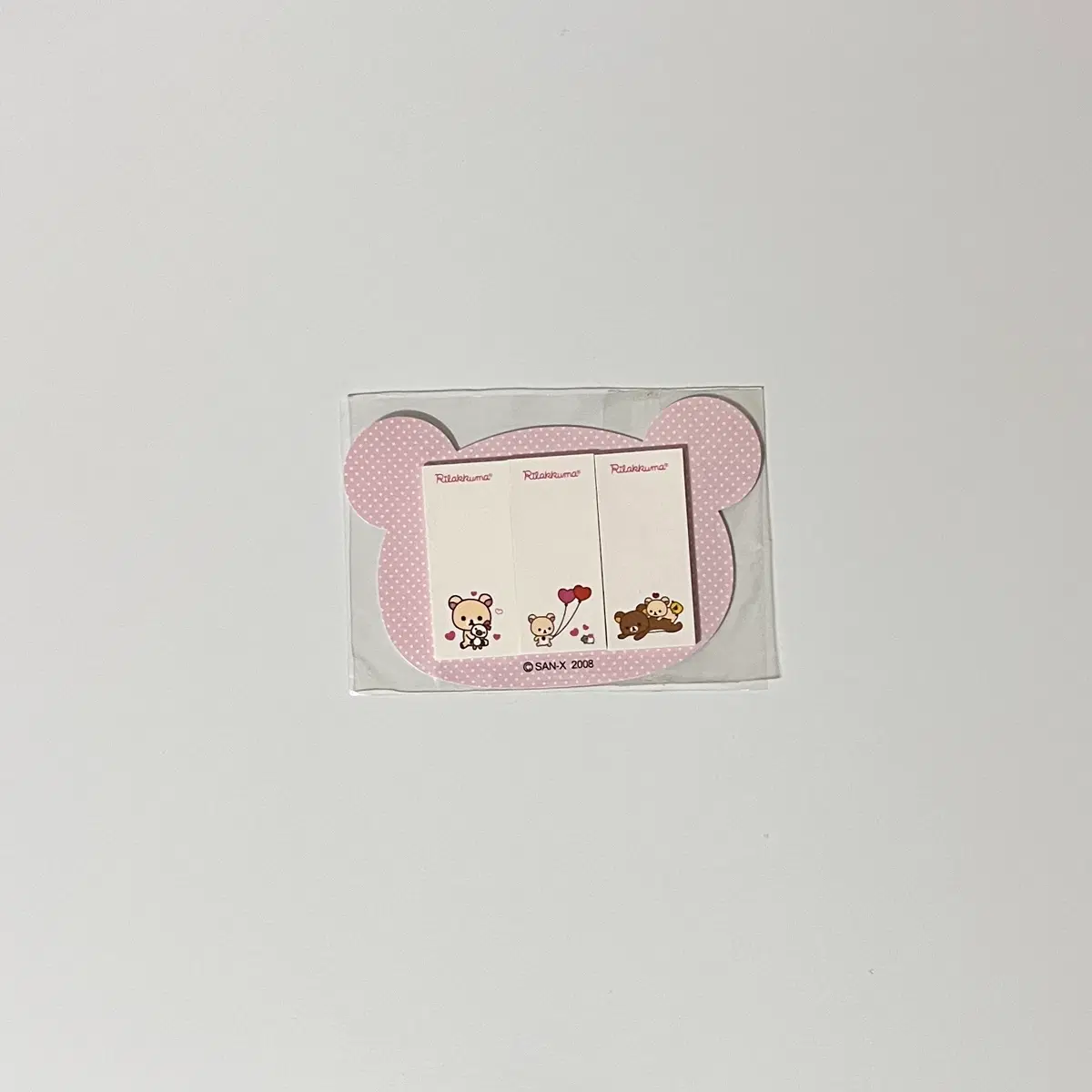 2008 고전 빈티지 리락쿠마 메모지 포스트잇 다이컷 문구 다꾸 희귀 레어 키덜트 키이로 코리락