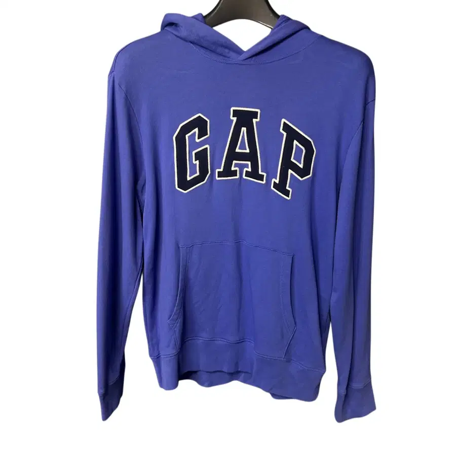 M GAP 갭 로고 퍼플블루 후드 티셔츠