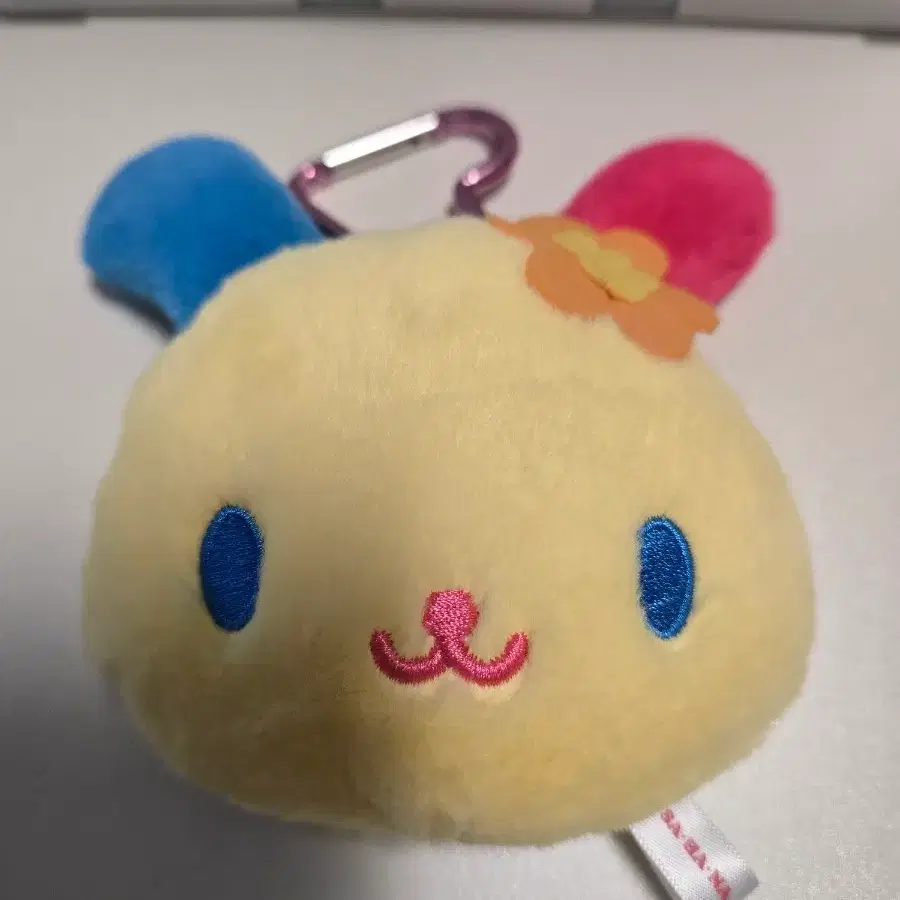 산리오 우사하나 페이스 카라비너 거울 인형 키링