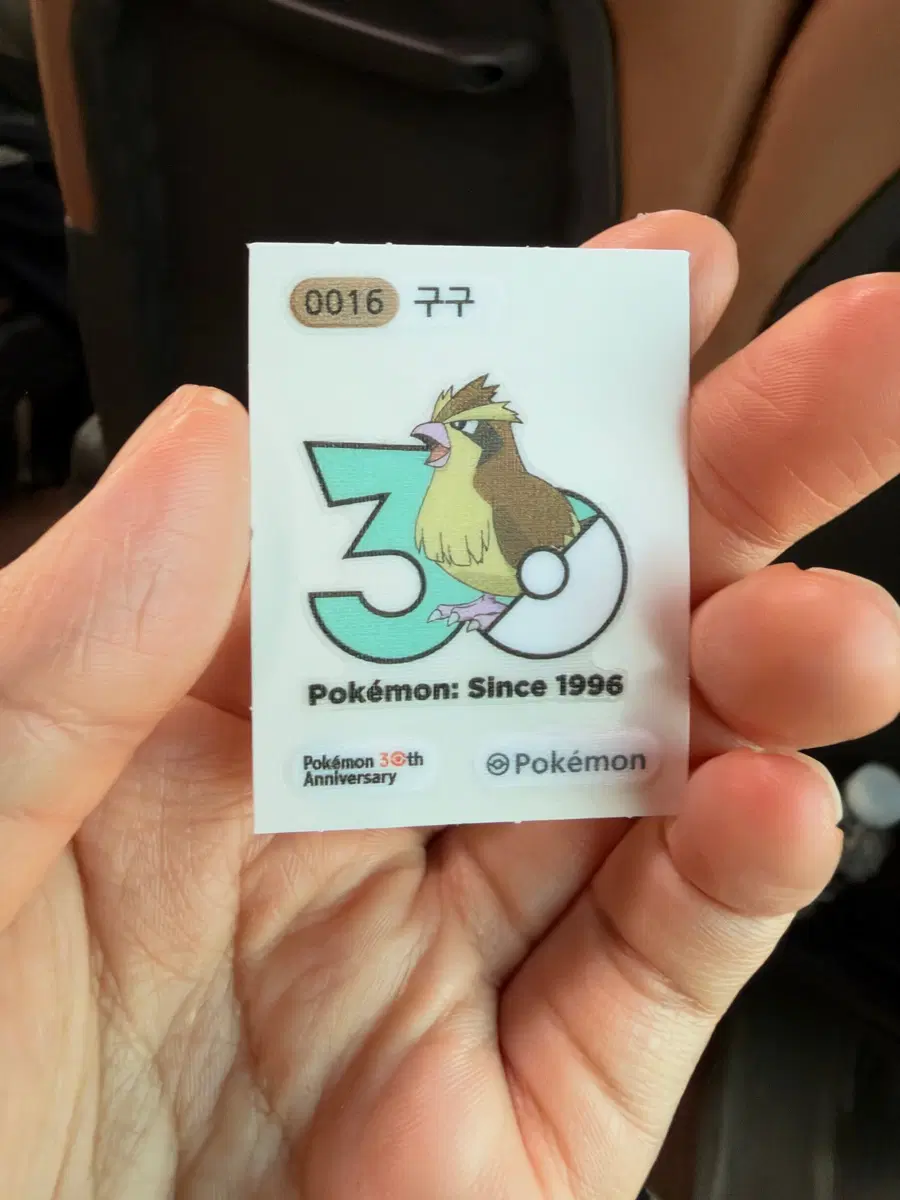 포켓몬 30주년 기념 구구 씰