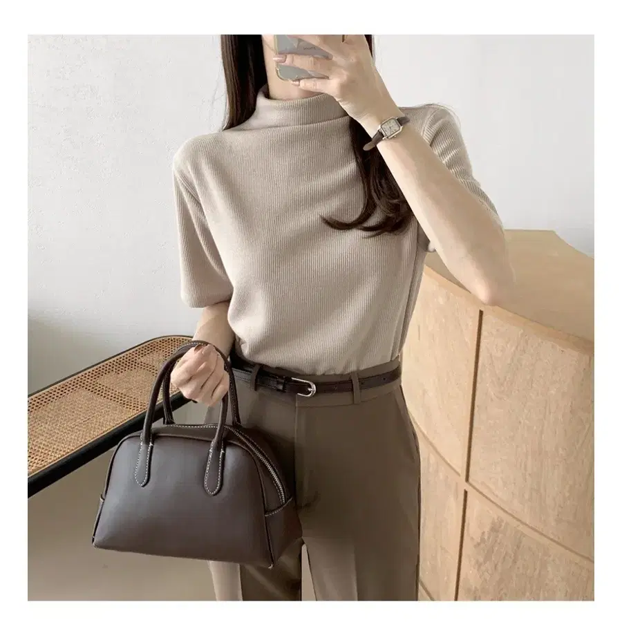 여성 부츠컷 슬랙스(2XL/브라운)
