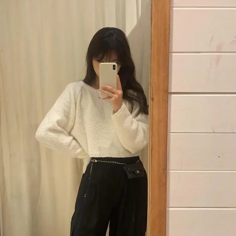 리터liter 울알파카니트 새상품