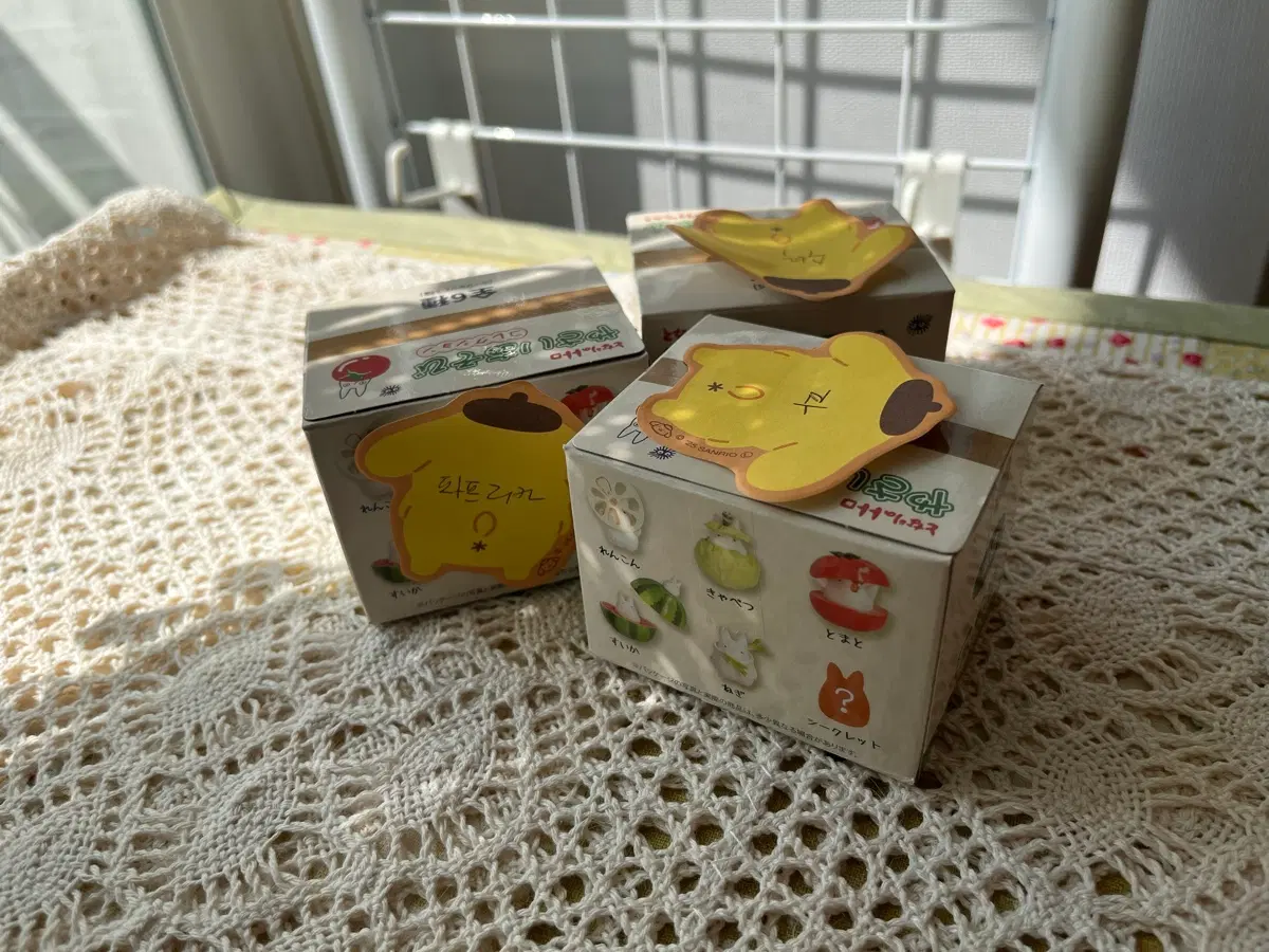 지브리 토토로 소토토로 야채 피규어(파,파프리카,수박)