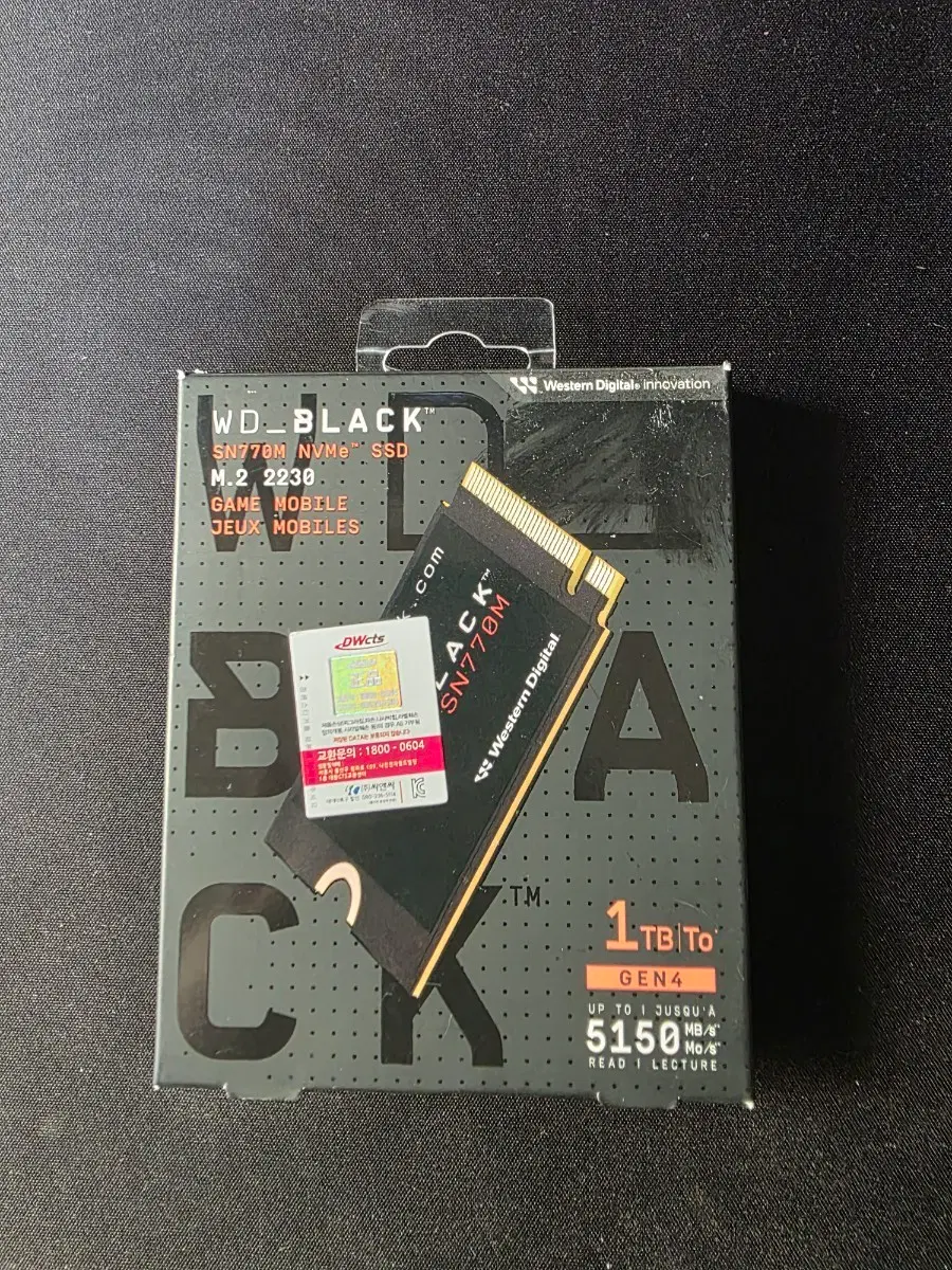 WD BLACK SN770M 1TB SSD (UMPC용)