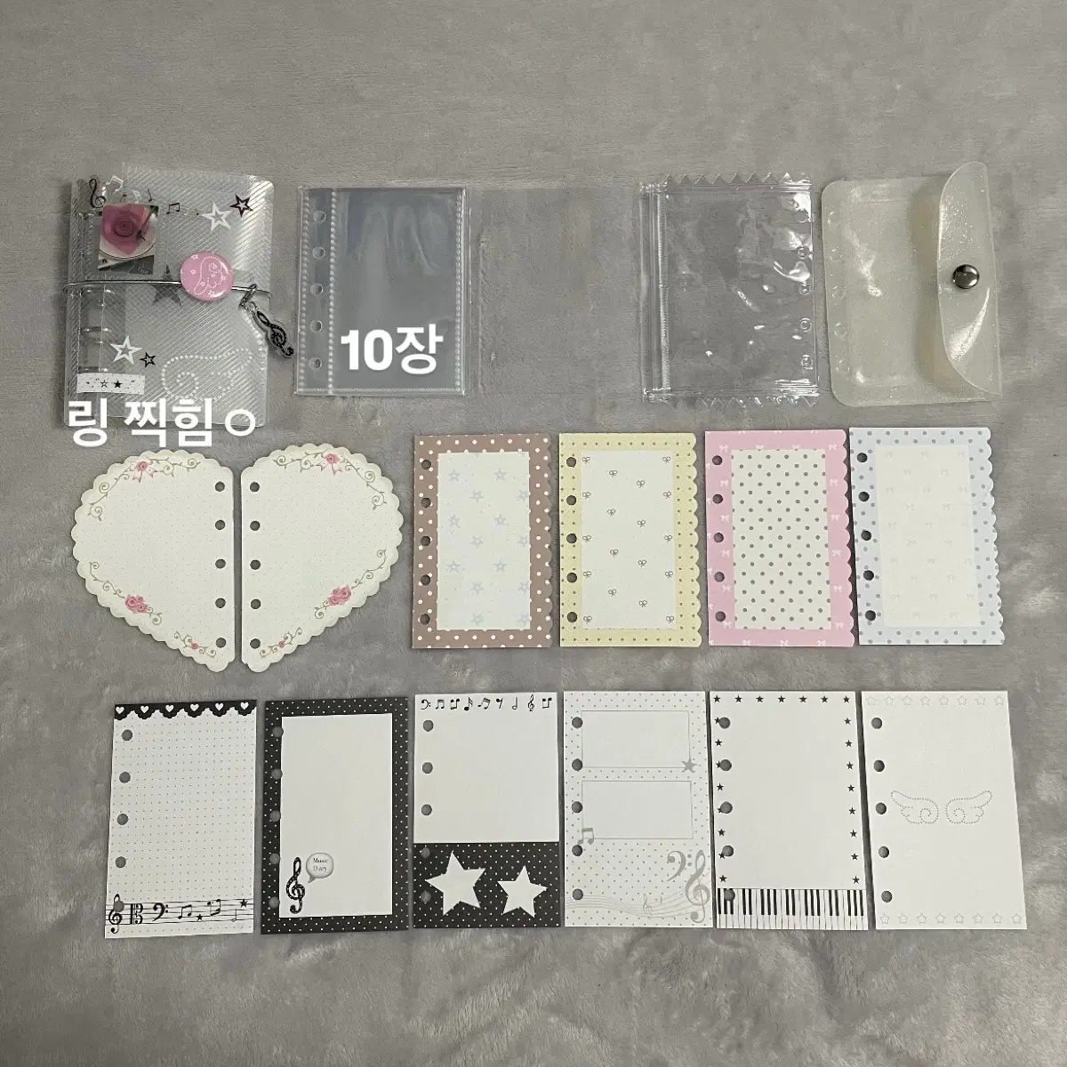 M5 5공 다이어리 미사용 다꾸 속지