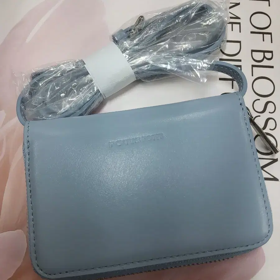 새상품 포츠포츠 카드백 페일블루 숄더백 미니백