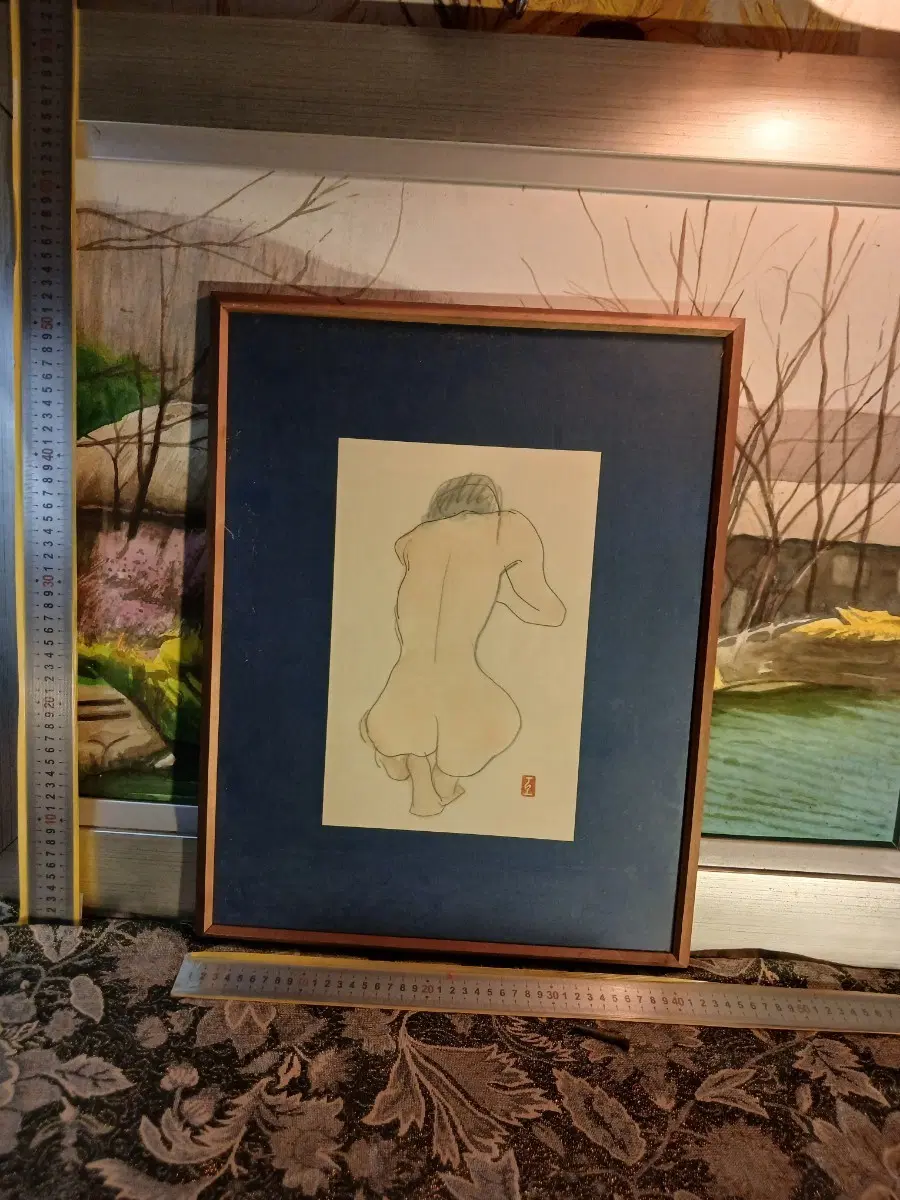 액자 누드화 작품
