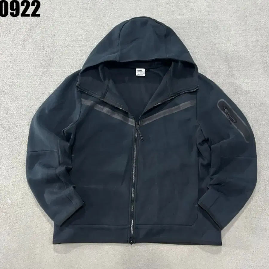 나이키 테크 플리스 후드 집업 블랙 XL