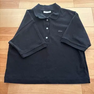 LACOSTE 반팔 피케 셔츠 블랙 34 숏 기장