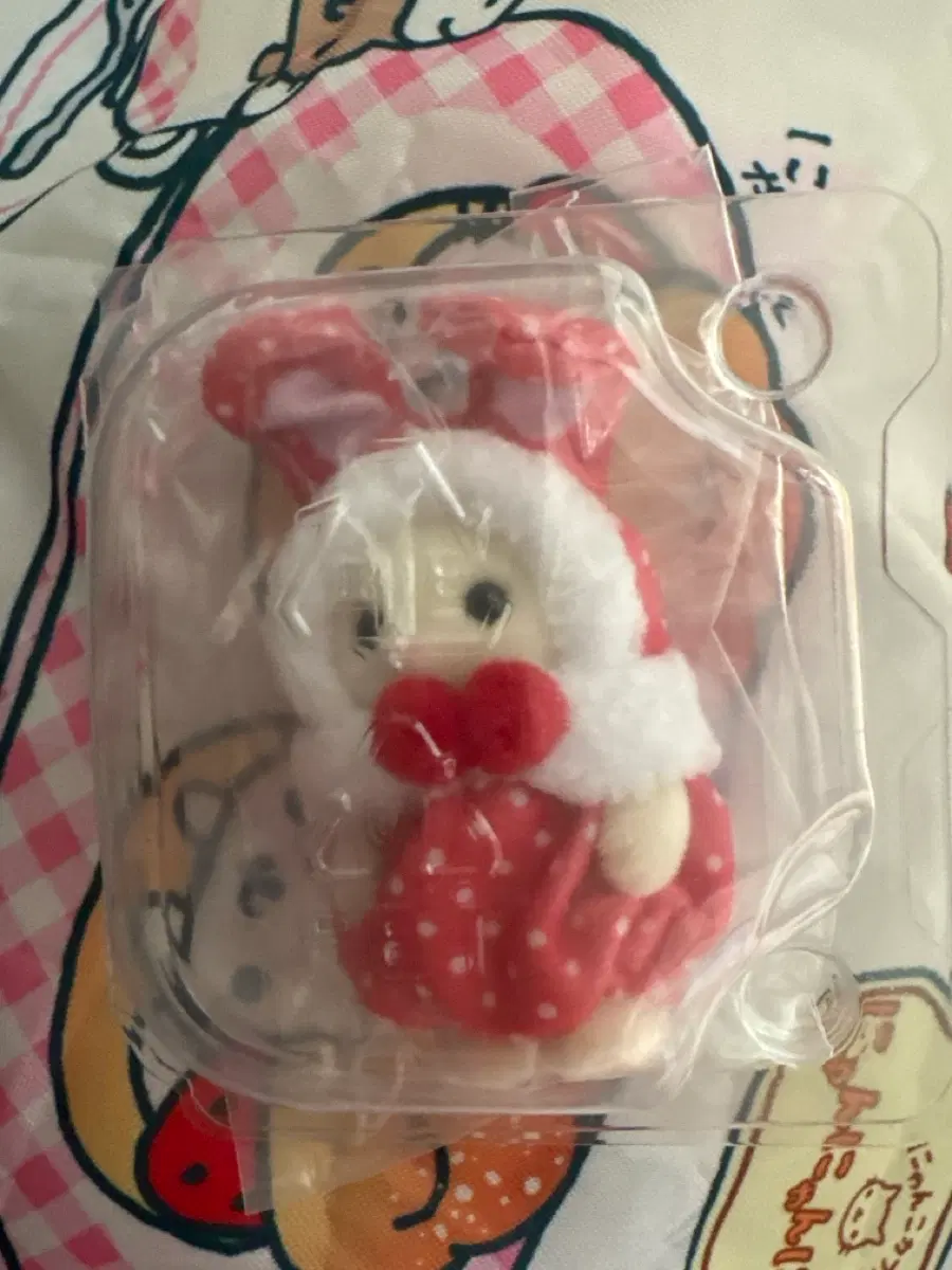 실바니안 컬러풀 토끼 레드 빨간색 토끼