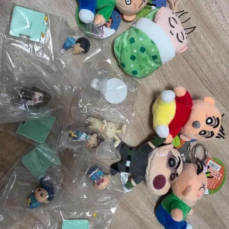 짱구 애기훈이 키링, 피규어 일괄