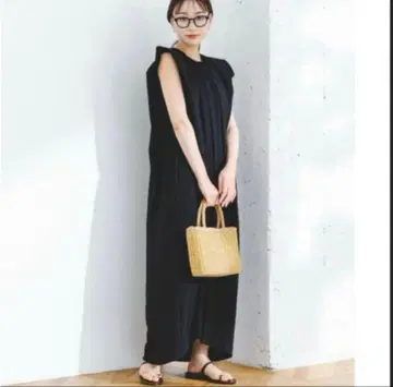 FbyROSSO 후쿠레 자카드 개더 원피스