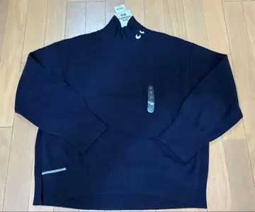 UNIQLO ANYA 캐시미어 하이넥 니트 네이비 M 미사용