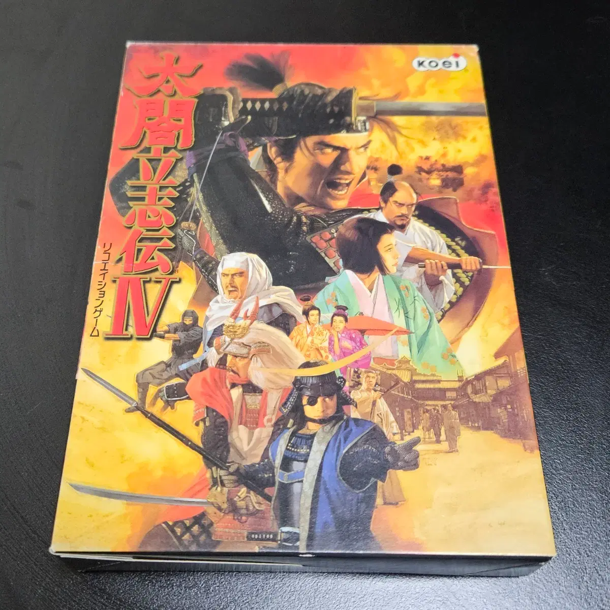 코에이 태합입지전4 일본판 CD 패키지 PC 고전게임 KOEI