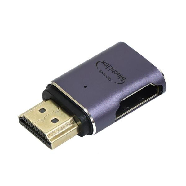 HDMI 2.1 좌측 꺾임 M/F 연장 변환젠더
