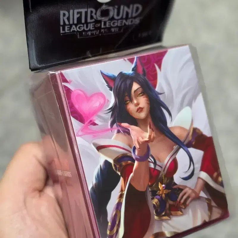 공식 리프트바운드 오리진 한국 아리 덱 홀더 카드 덱케이스 리그 오브 레전드 riftbound origins ahri deckcase