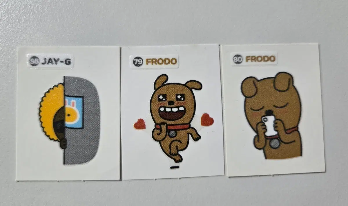 (일괄) 카카오 띠부씰 3종