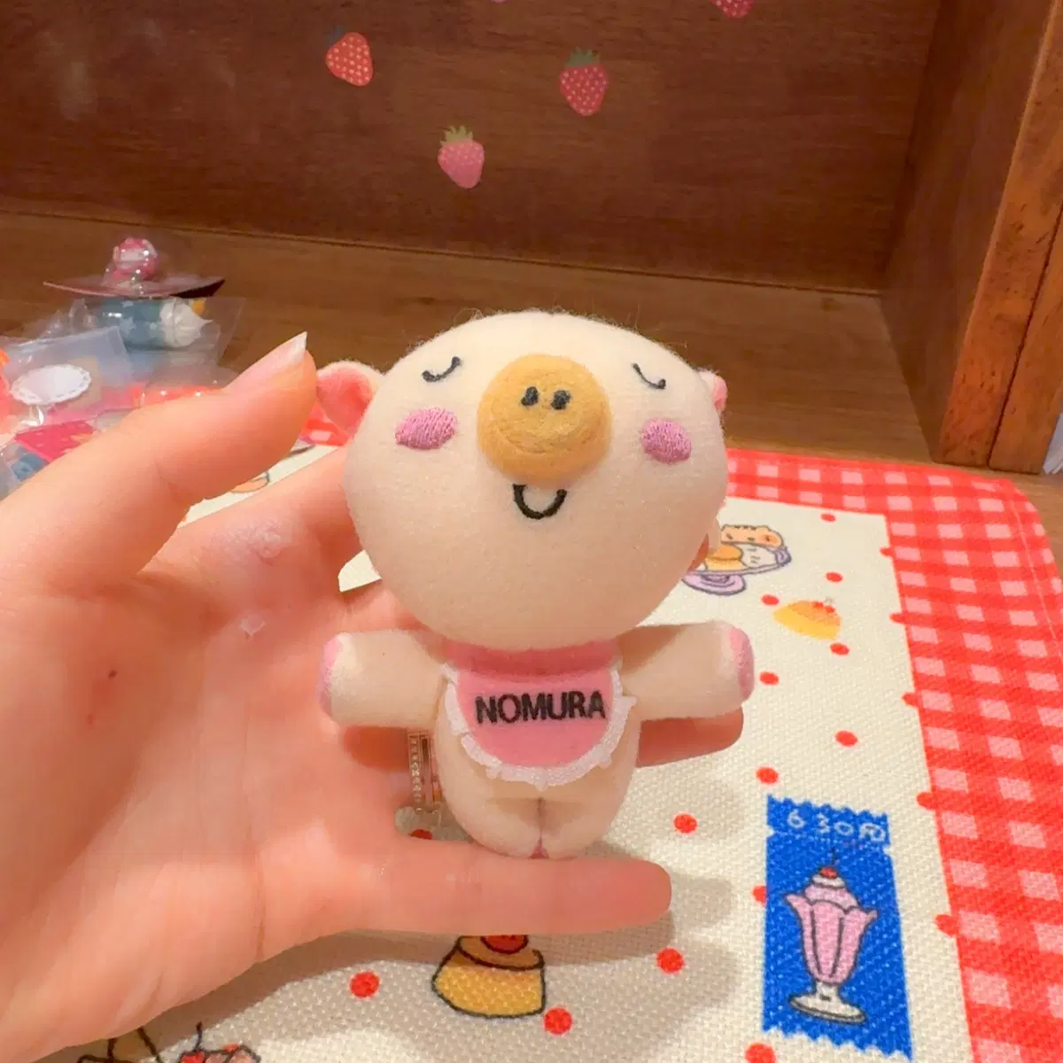 고전 돼지 인형 마그넷
