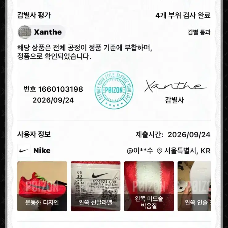 나이키 코비 6 프로트로 리버스 그린치 280 (쿨거시 24)