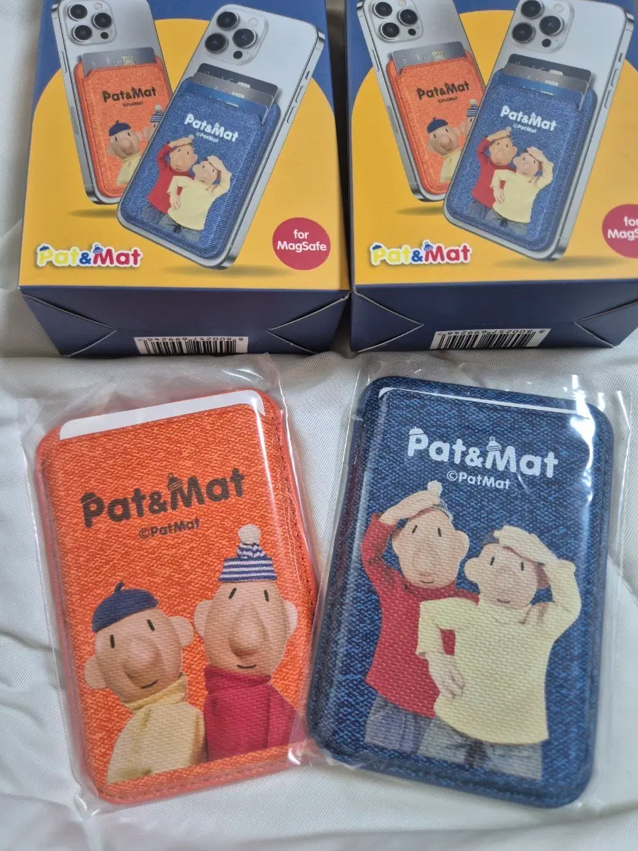 Pat&Mat 맥세이프 카드 홀더 (오렌지/청색)
