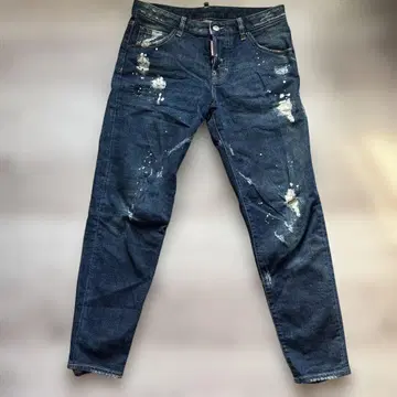 DSQUARED2 데님 팬츠 데미지 가공 페인트 size38