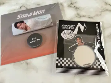 SnowMan 캔뱃지 세트 거울 스티커 메구로 렌