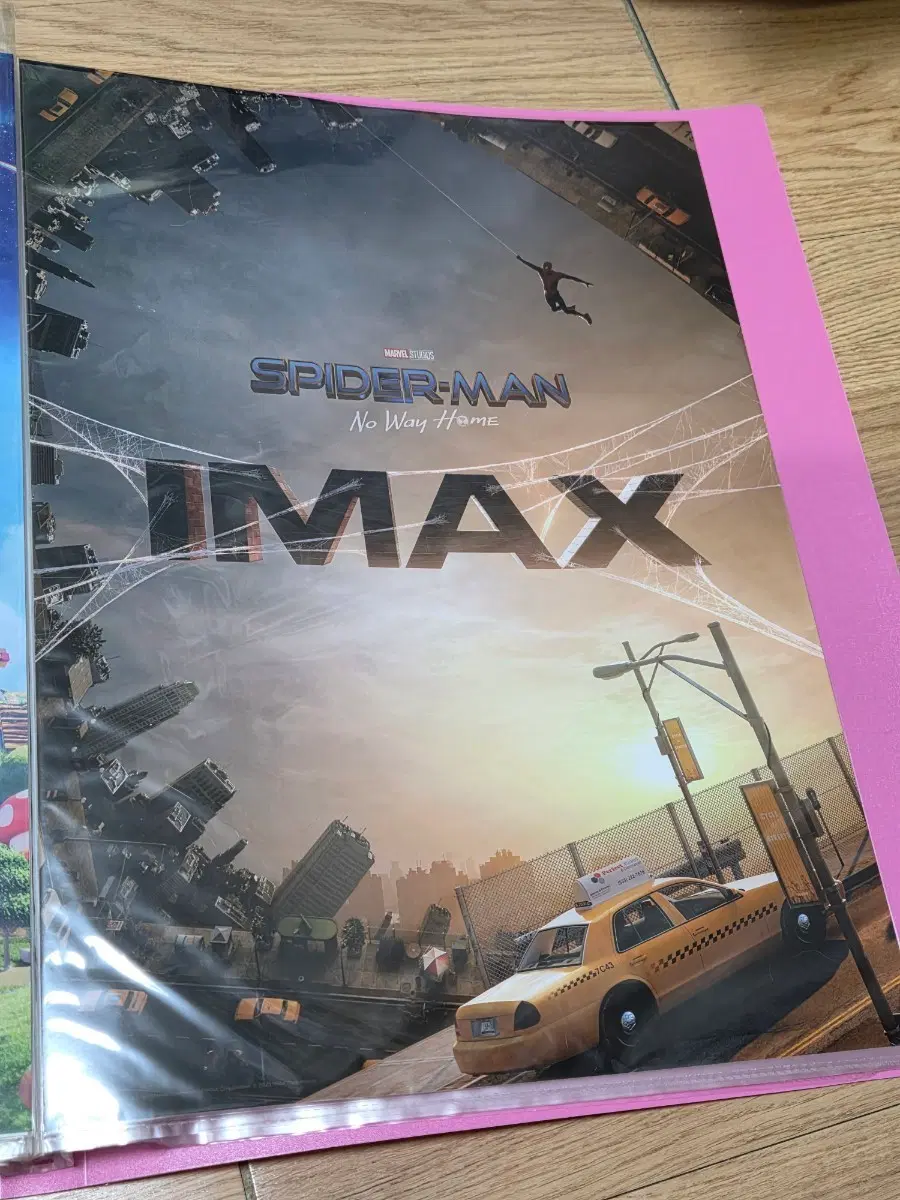 영화 마블 스파이더맨 노웨이홈 IMAX 아이맥스 A3 포스터 + 트래블 엽서 (직거래)