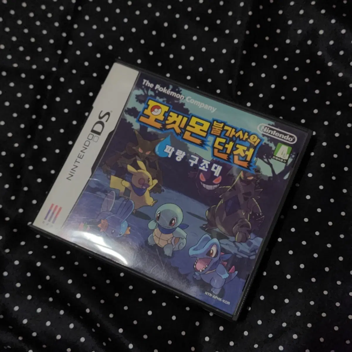 (칩 X)닌텐도 DS 포켓몬 불가사의 던전 파랑 구조대