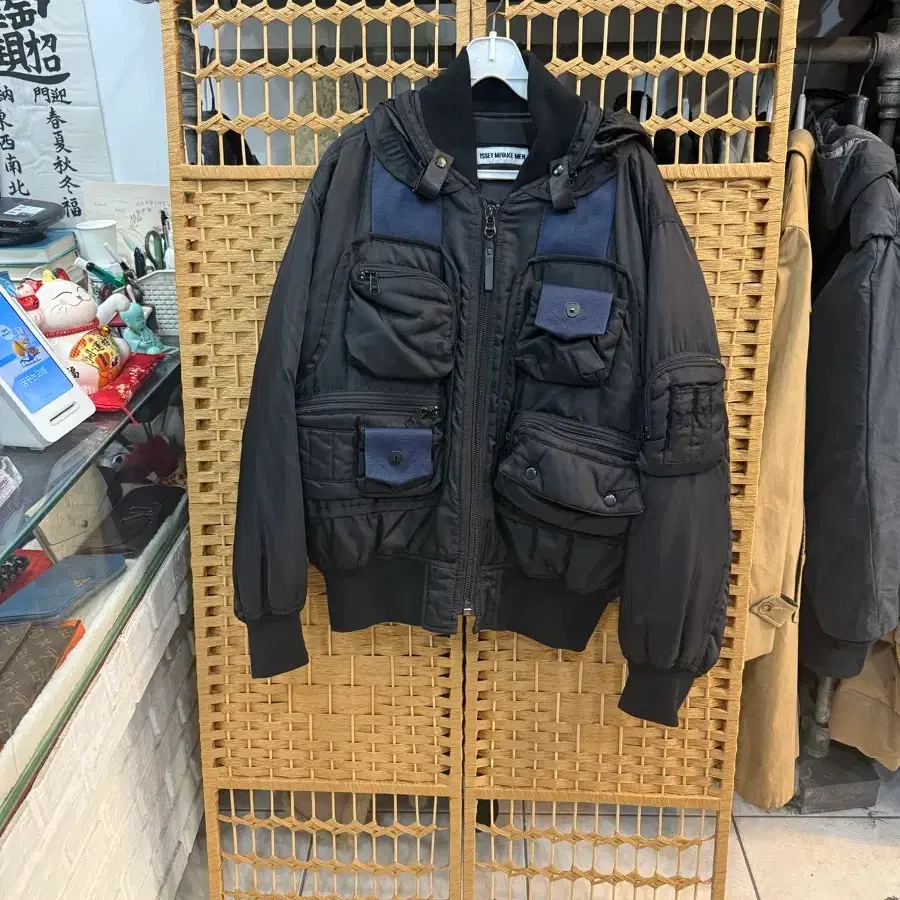 105/90s 정품 이세이미야케 나일론 낙하산 카고 붐버자켓 팝니다