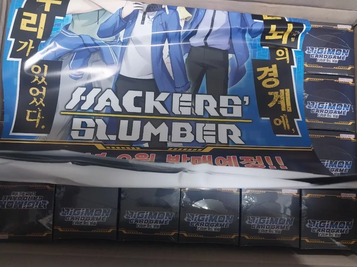 디지몬카드 해커스슬럼버 단순 개봉 카톤