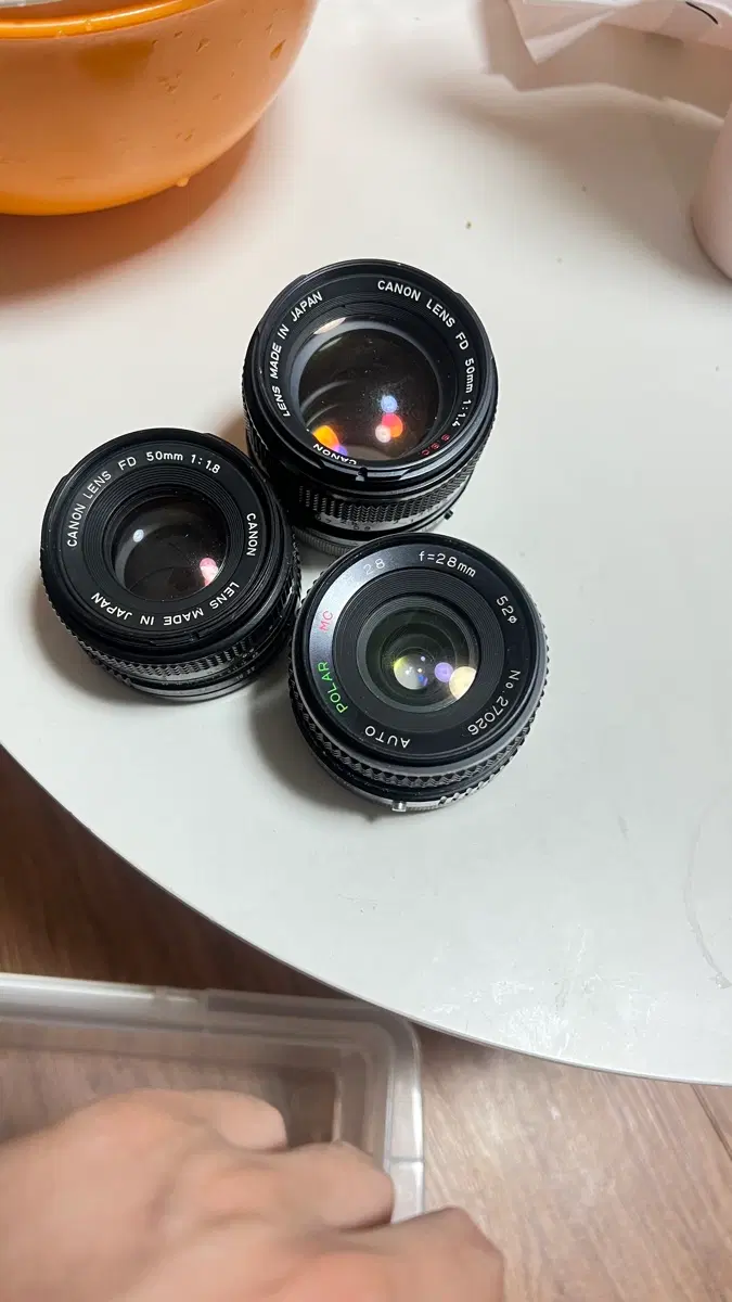 카메라 필름 렌즈 3개 일관 판매합니다