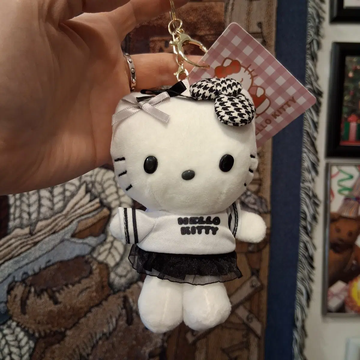 블랙 발레리나 키티 인형 키링