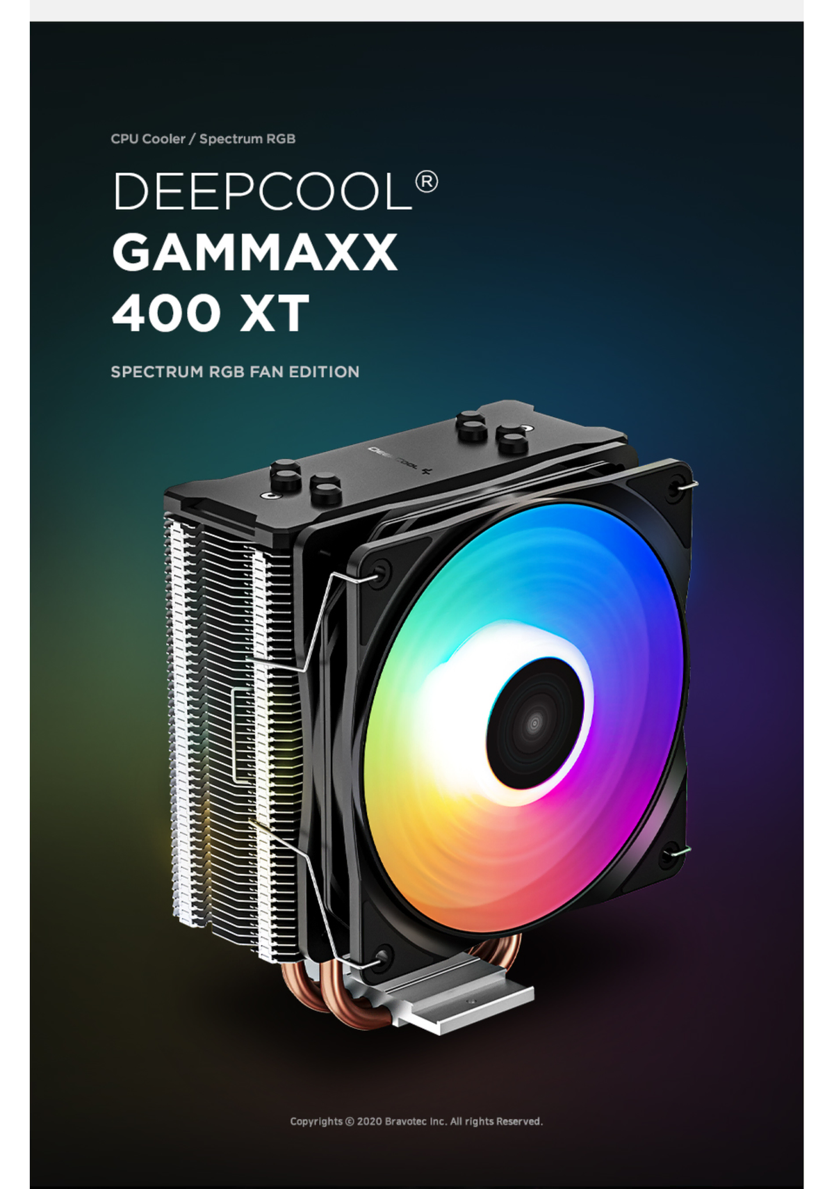 컴퓨터 쿨러 DEEPCOOL GAMMAXX 400 XT (블랙) 인텔 1700 소켓만 있음