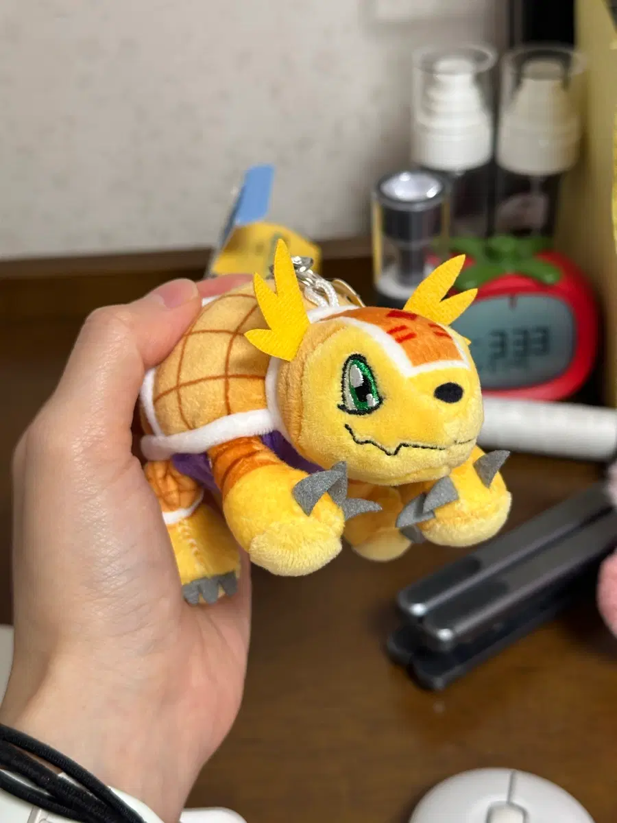 디지몬 아르마몬 인형 키링