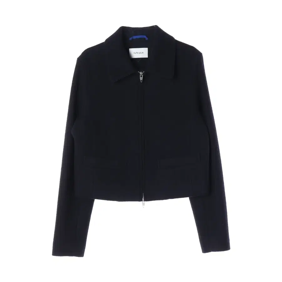 구호플러스 22FW 울 100% 크롭 싱글 2WAY 집업 재킷