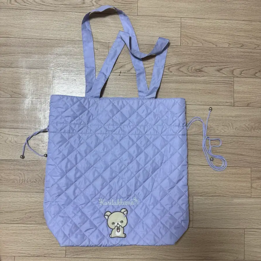 산엑스 코리락쿠마 퀼팅 토트백 라벤더(로리타 베이비 엔젤릭 리즈리사 시허니 로지타 마즈 양산형 서브컬쳐 하라주쿠)