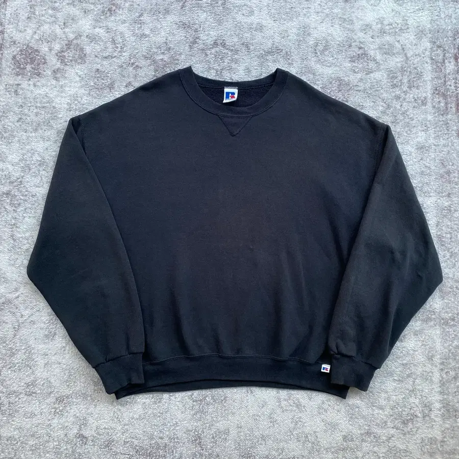 (XL) 90s 빈티지 러셀 스웻셔츠 맨투맨 블랙