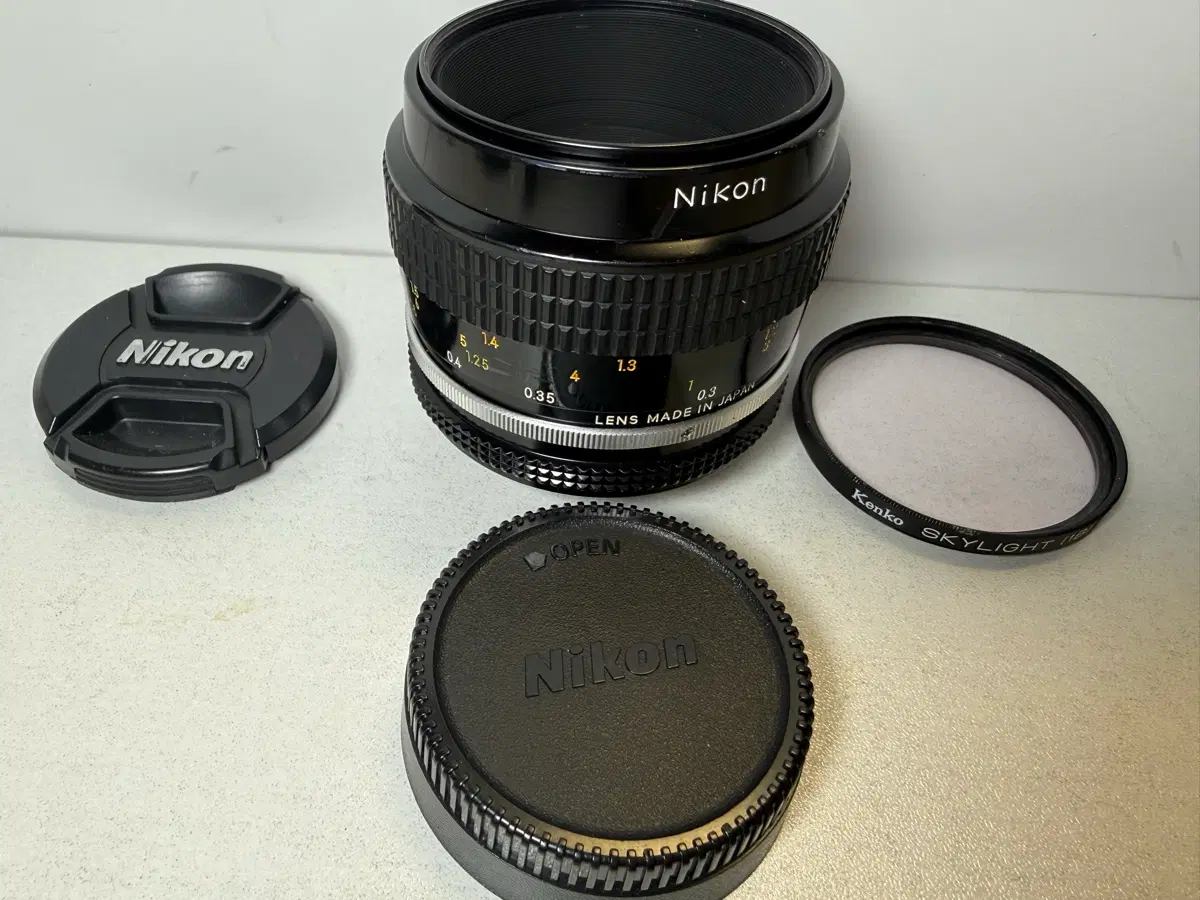 니콘 마이크로 니코르 55mm f3.5 렌즈 마크로 접사