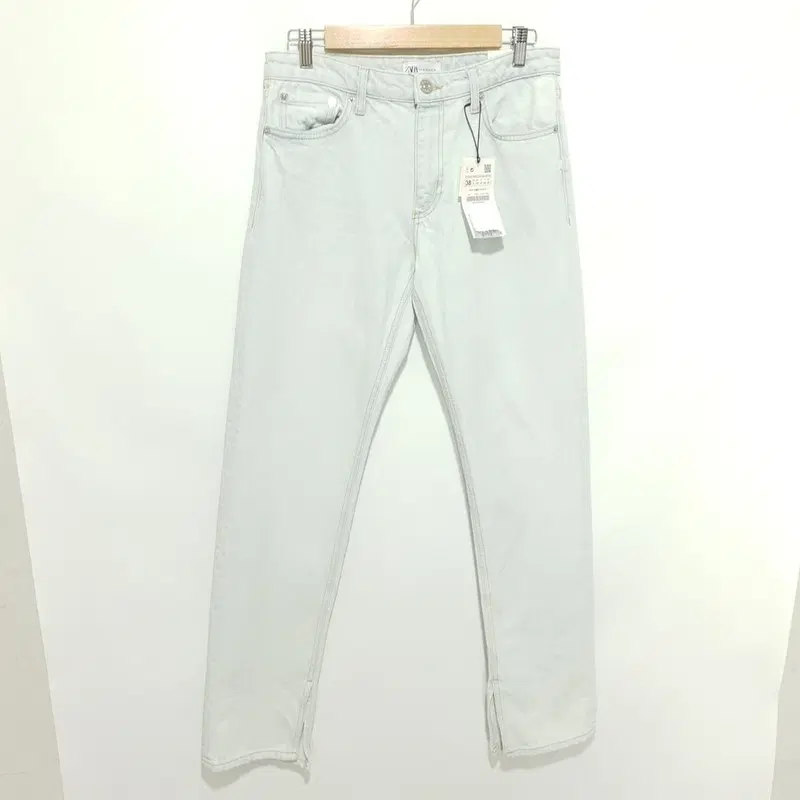 자라 여성 미드라이즈 스플릿 슬림 팬츠 EUR 38_M1638