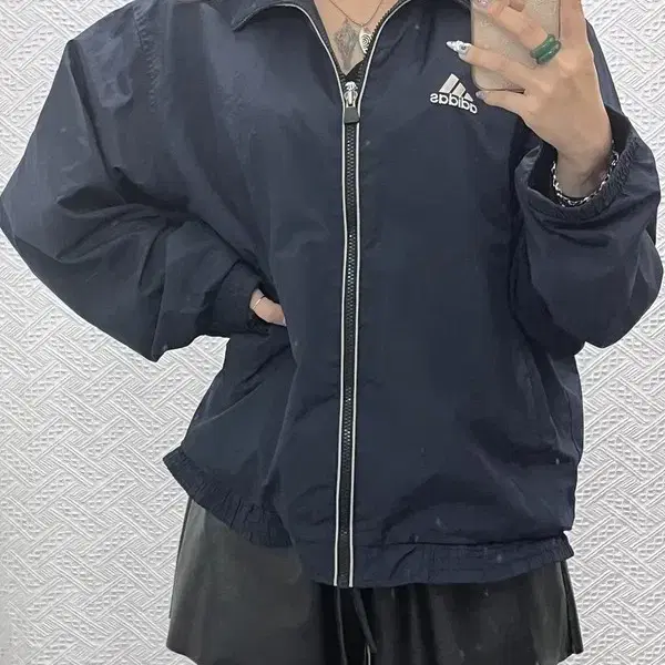 아디다스 올드스쿨 캐주얼 워크웨어 바람막이 자켓 100 C15080