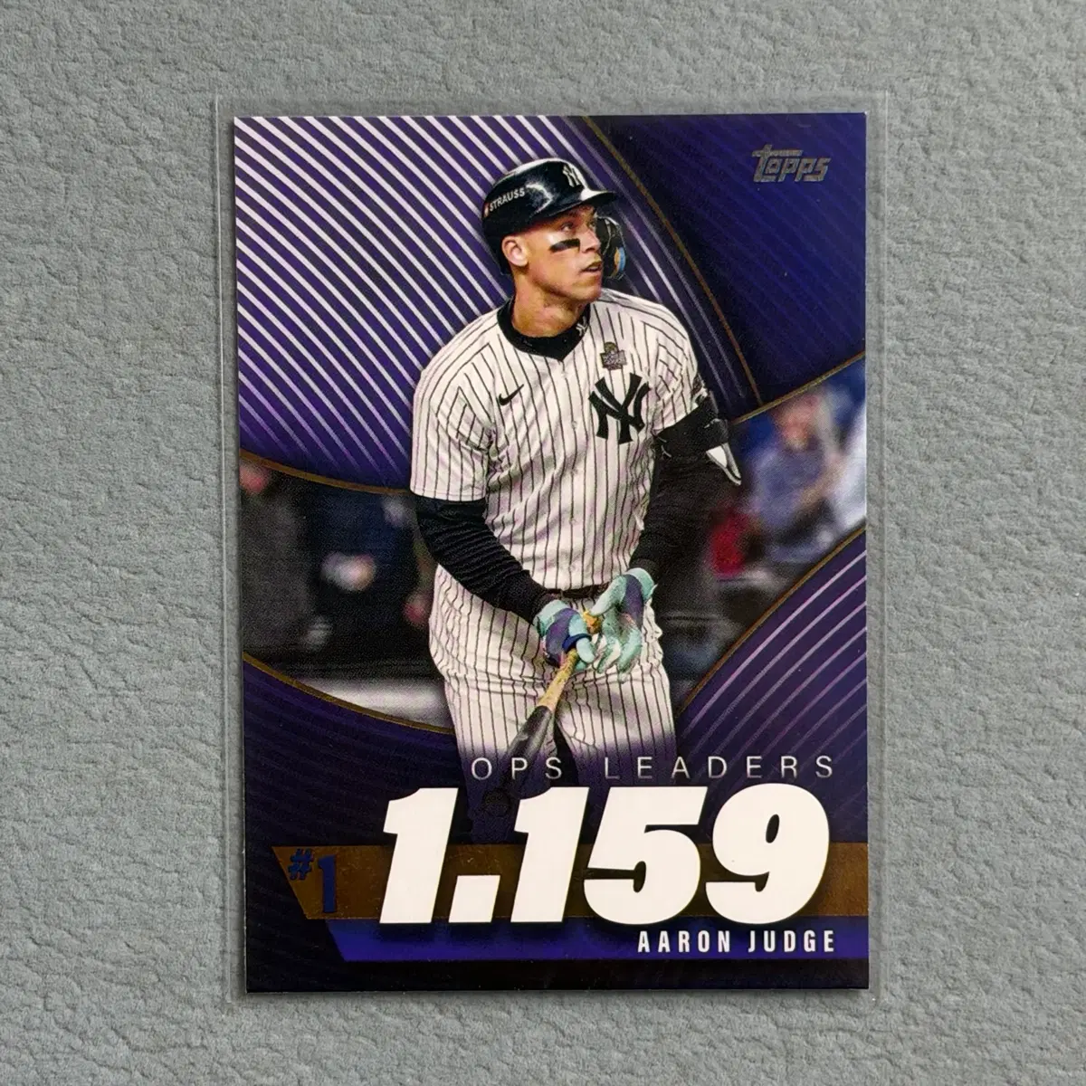 MLB)2025 탑스 NY양키스 애런 저지 ops 리더스