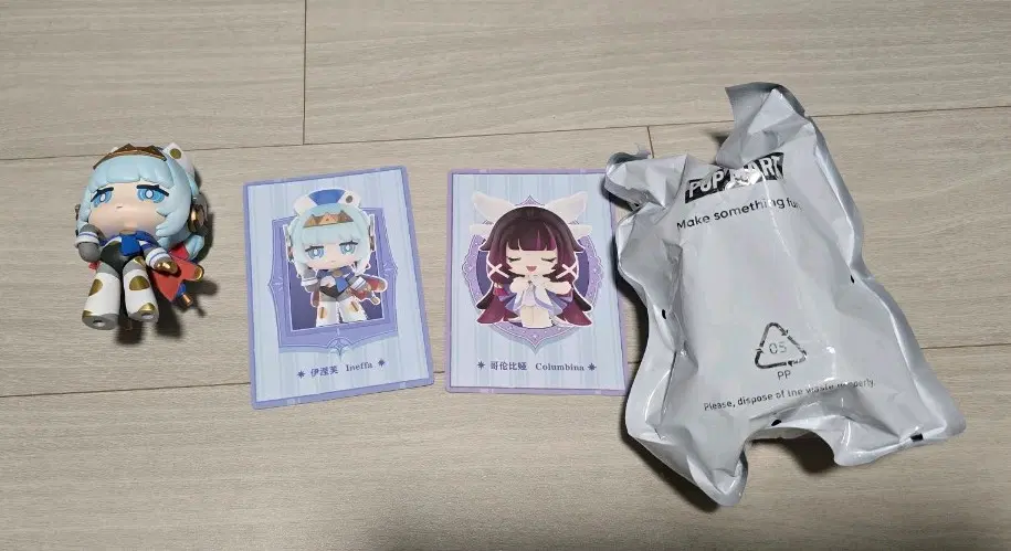 교환) 팝마트 원신 피규어 콜롬비나+이네파로 알하이탐 피규어 구해용