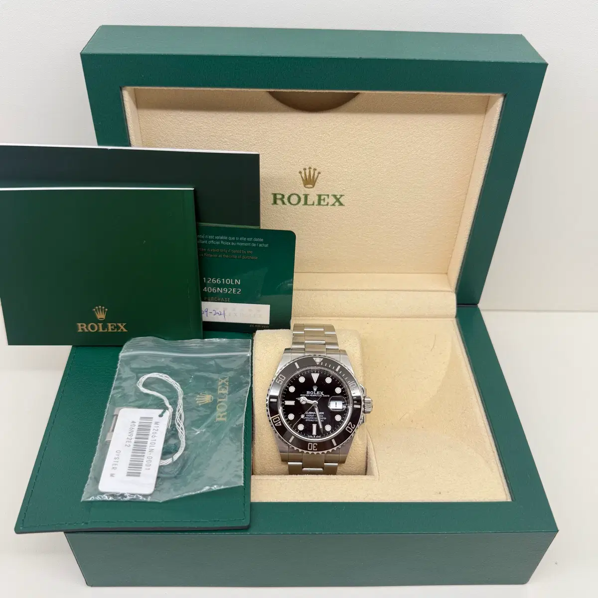 롤렉스 서브마리너 데이트 블랙 41mm M126610LN-0001