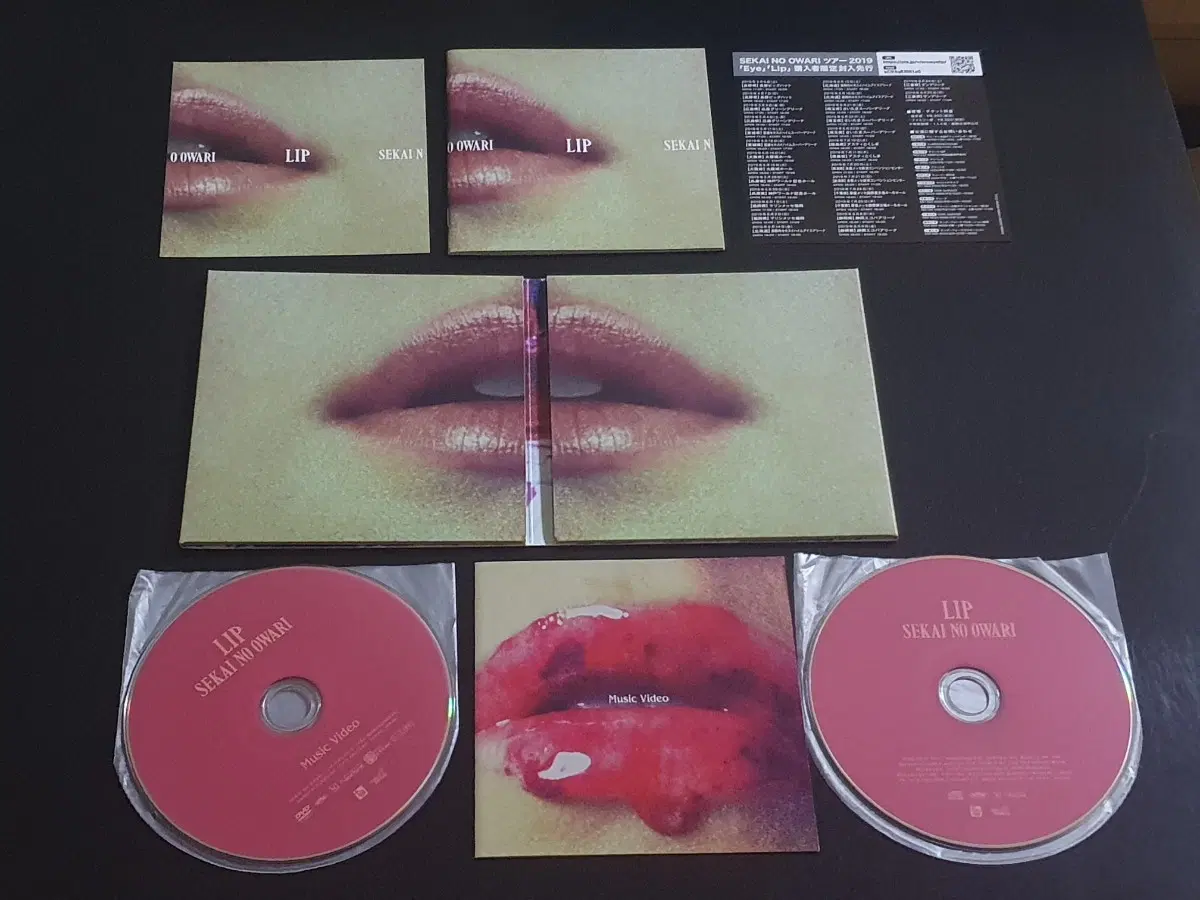 SEKAI NO OWARI 세카이노오와리 4집 앨범 Lip (CD+DVD) 한정반