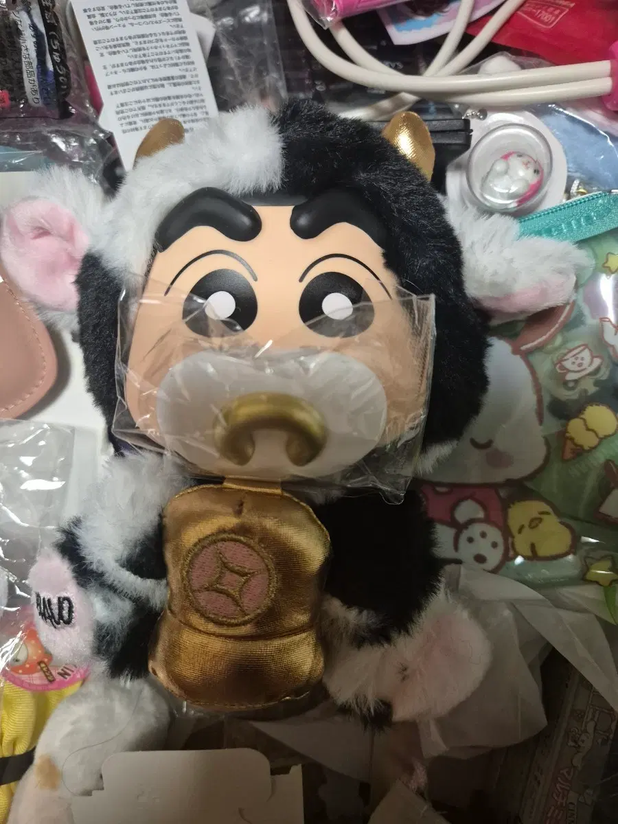 크레용신짱 짱구 소 목장 세균맨 봉제인형