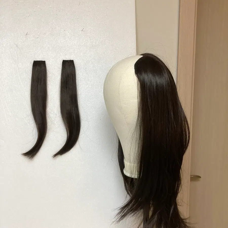 (내츄럴브라운) C컬 웨이브 오픈반가발