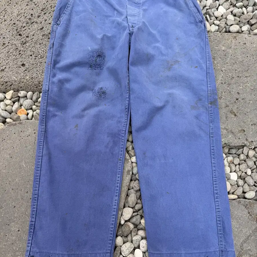 DISTRESSED NATURAL FADED 1960s FRENCH WORK PANTS 프렌치워크팬츠