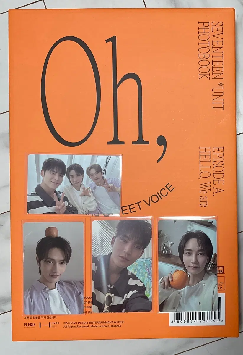 에피소드 episode A 세븐틴 정한 준 민규 포토북 포토카드